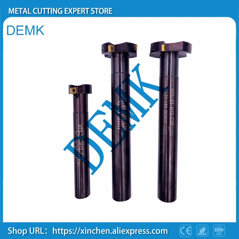 Imagem -04 - Hts D20 D30 D40 D50 t Entalhe de Trituração Cutte Trapezoidal Entalhe Fresa Lateral para Ccmt060204 Cnc Fresadora