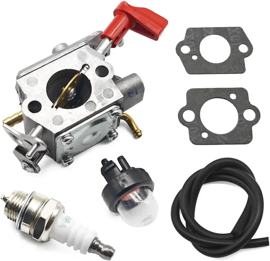 Replacement 586700801 Carburetor Kit for Redmax TRZ230S Trimmer (Gaskets Spark Plug Included, 22.5cc Engine, Fuel System Repair)