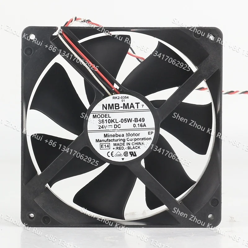 

NMB DC 24V 0.16A AC EC 9025 9CM Frequency converter 90X90X25MM Double ball bearing 3-wire 3610KL-05W-B49-E14 cooling fan