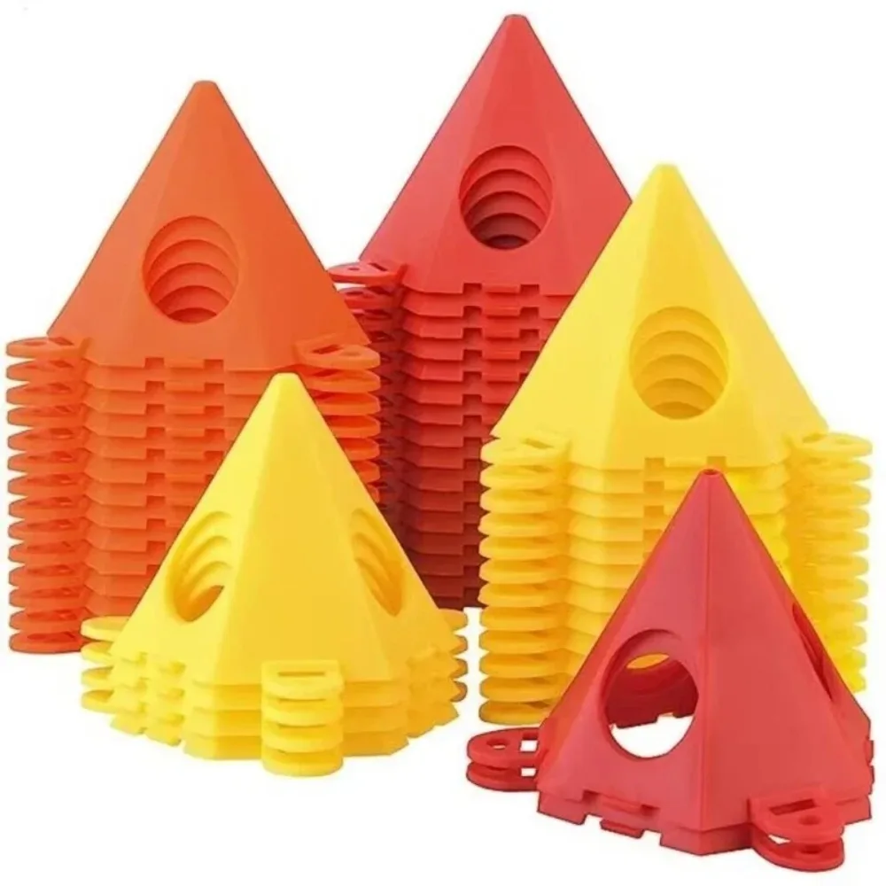 10 PCS Pyramid Shaped Tripod Triangular Holder Carpentry Paint Holder Aerosol Paint Holder Pillow Block Auxiliary Tool Set