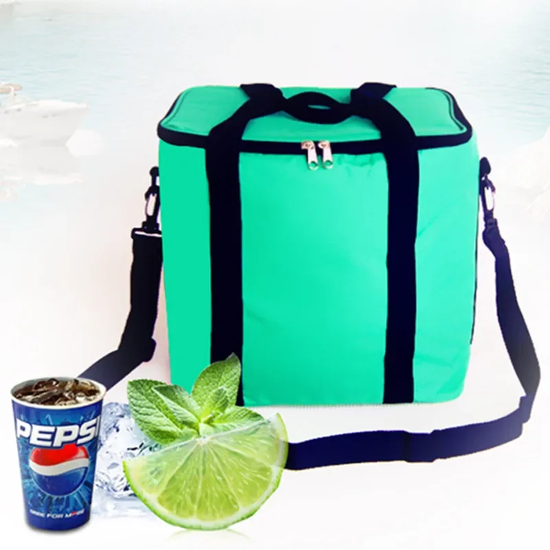 Oxford cloth waterproof high Thickening Cooler bag ice pack Insulated lunch pizza bags fresh food Container shoulder handbag