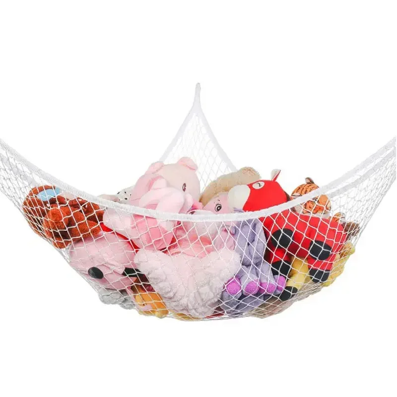 1pc s/m/l bonito crianças quarto brinquedos rede net animais de pelúcia brinquedos rede organizar armazenamento malha titular balanço