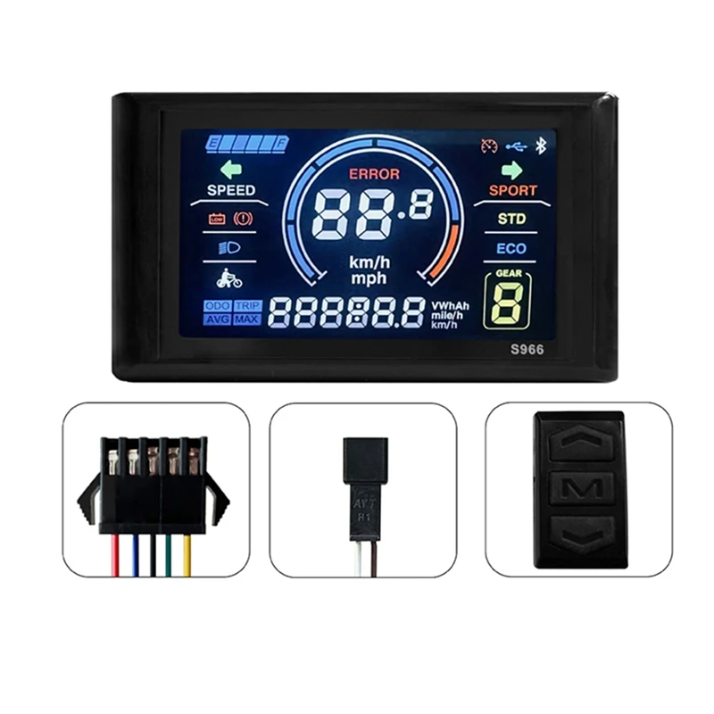 

24-72V E-Bike LCD-S966 Colorful Display Control Panel With NFC Function Electric Bicycle Accessories