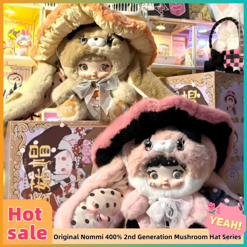 

In Stock Hi Toy Original Nommi 400% 2nd Generation Mushroom Hat Series Blind Box Toys Room Decor Doll Collect Girl Birthday Gift