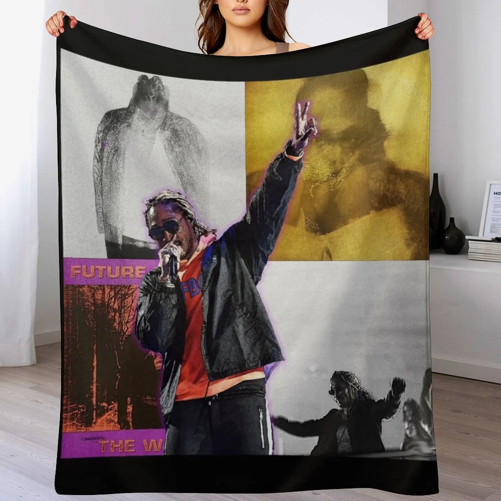 Future With Albums Throw Blanket Heavy Thins Quilt Blankets