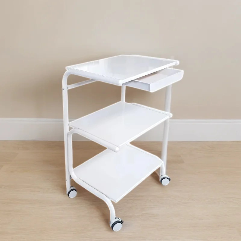 

Salon Station Cart With Wheels Storage Hairdressing Auxiliary Cosmetic Helper Trolley Tool Beauty Eyelash Muebles Furniture