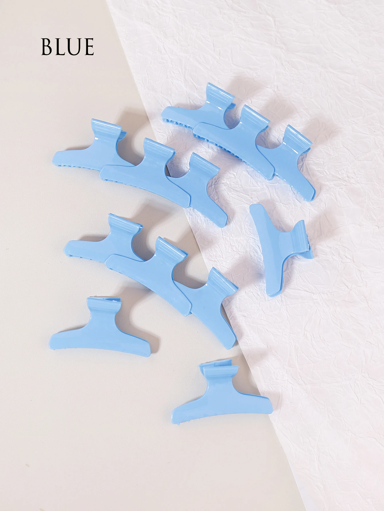 กิ๊บติดผมผีเสื้อเรียบ 12 ชิ้น กิ๊บติดผมผู้หญิงกันลื่น