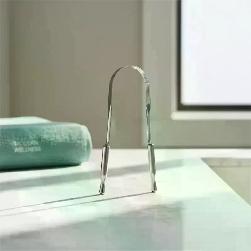 Stainless Steel Dentate Tongue Scraper With Storage Box Oral Cleaner Brush Fresh Cleaning Hygiene High Quality Tongue Scrape