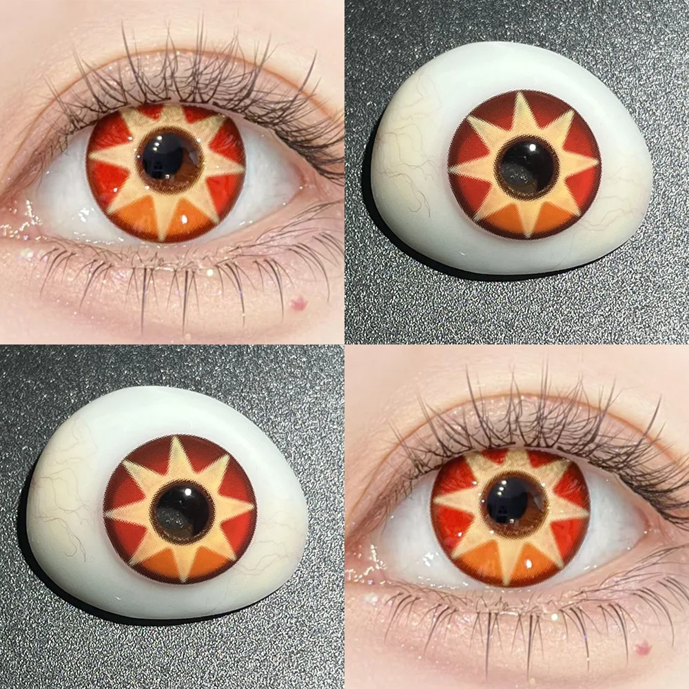 Genshin 1pair Anime Mavuika Cosplay Color Contact Lenses Halloween Contacts