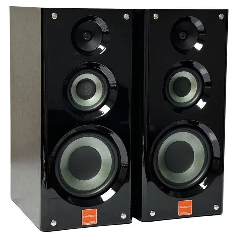 8-Inch three-way bookshelf speaker with deepened cabinet paint design 80w-300 watts output power strong bass