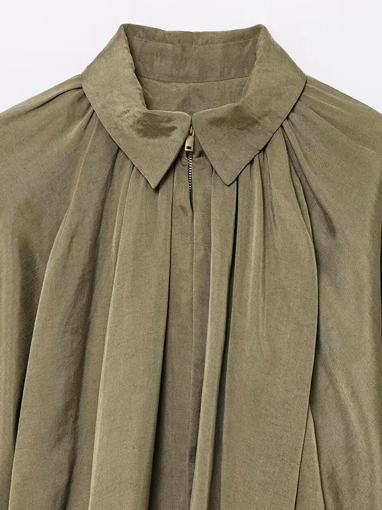 Vestes de printemps pour femmes, manteau à fermeture éclair, haut surdimensionné, Streetwear décontracté, nouveaux vêtements d'extérieur, 2025