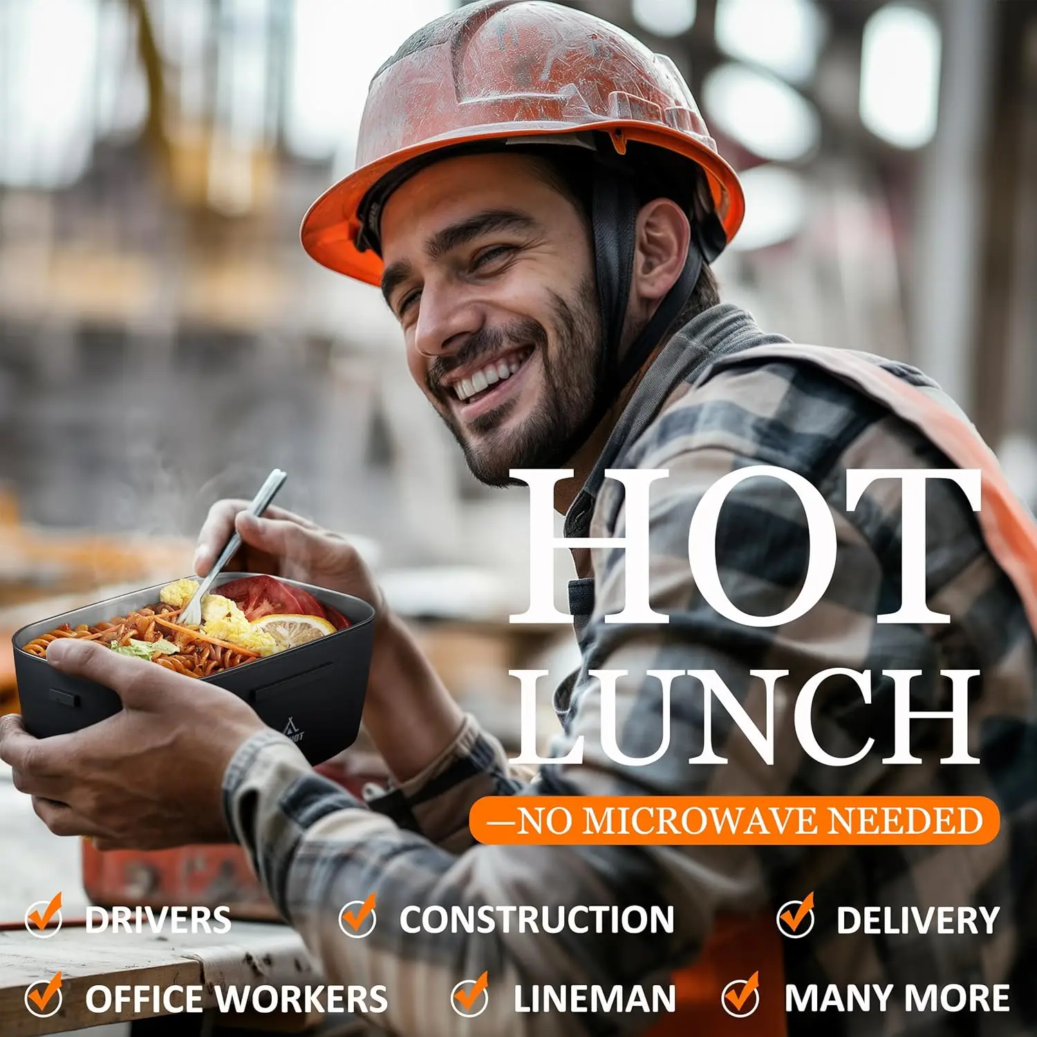 صندوق غداء كهربائي 80 وات صندوق غداء ساخن للبالغين، 1.5 لتر 12/24/110 فولت صندوق غداء لتدفئة الطعام للسيارة/الشاحنة/المكتب (2 * 1.5 لتر)