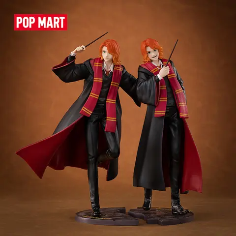 POP MART 해리 포터 마법사 왕조 프레드 위즐리 & 조지 위즐리 액션 피규어, 팝마트 소장용 피규어
