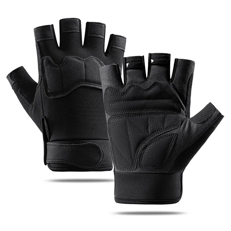 AliExpress NONE Cycling Tactical Gloves for Men Women Fingerless Workout Impact Protection Crossfit Non-slip Airsoft Gym Fishing Hiking Gloves