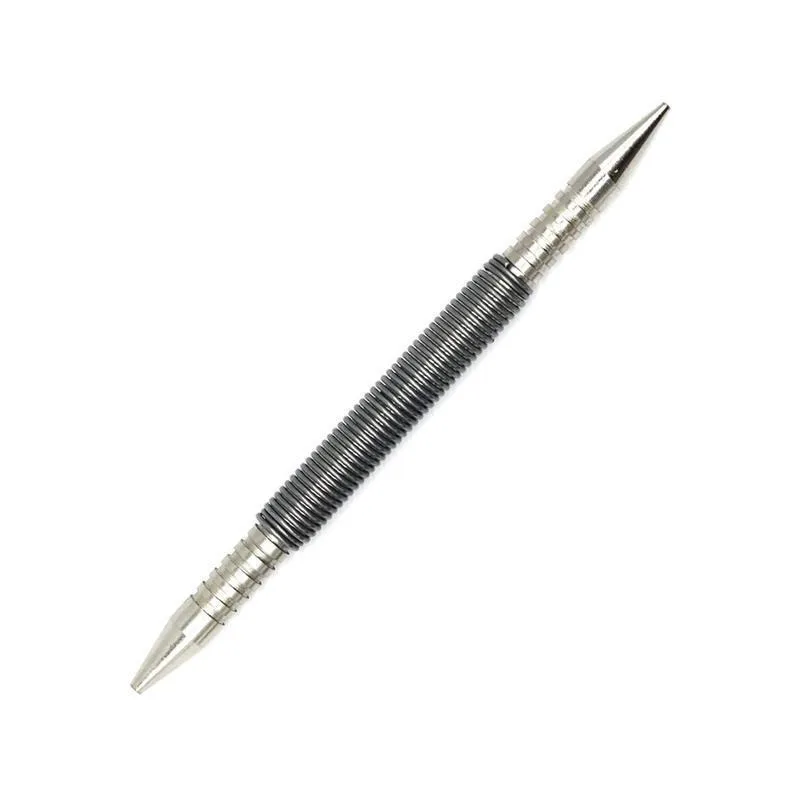 

For Set Pointed/Flat Center Punch Positioning Fixer Black Cylindrical Nail Punching Pin Drilling Tool Accessory 2PC