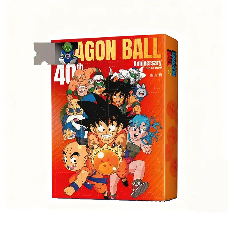 24 unids/set Anime Dragon Ball 40 aniversario caja de calendario de Adviento figura de Anime Goku WuKong modelos aleatorios juguetes caja ciega de moda