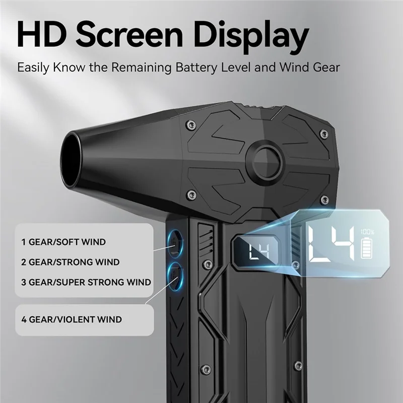 【TODAY-OnLY!】مروحة محمولة 350000 دورة في الدقيقة منفضة هواء مضغوطة للكمبيوتر الشخصي لمجفف السيارة/لمنزل-منفاخ القناة الصناعية بلو