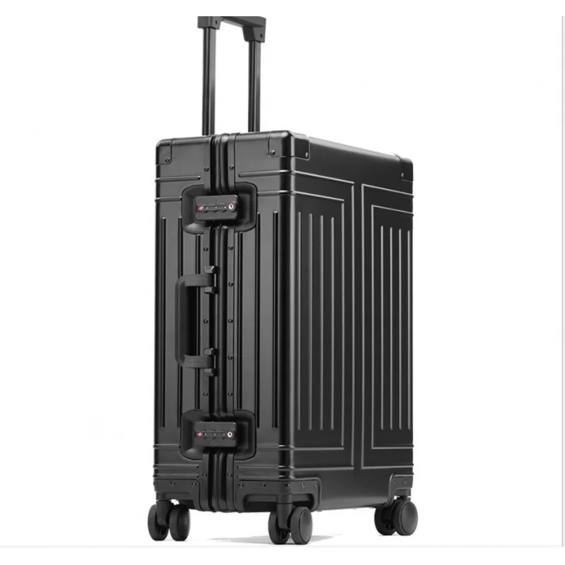 

New All Aluminum Magnesium Alloy Trolley Box Universal Wheel Metal Suitcase Male And Female Student Business Travel Suitcase