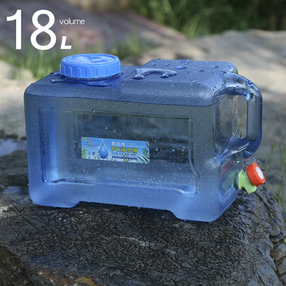 18/20/22l Auto Wateremmers Food Grade Water Opslag Tanks Rijden Pure Auto Watertank Container Met Kraan Voor Buiten Kamperen