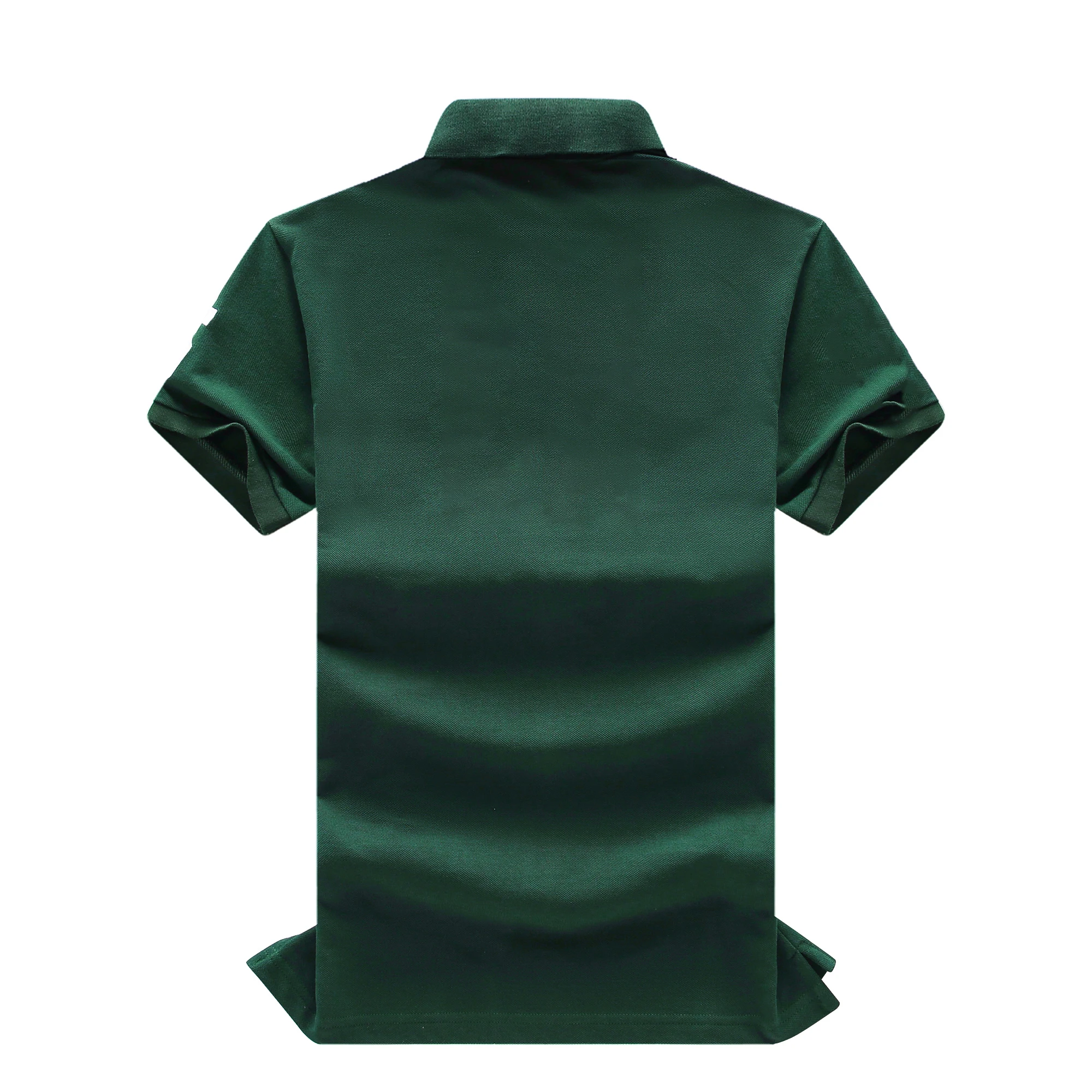 Herren Hochwertiges Baumwoll-Poloshirt ITALIEN GRÜN Baumwolle mit Gesticktem 'MILAN' Symbol Freizeit Sport Neujahrsgeschenk für Männer – Detail 5