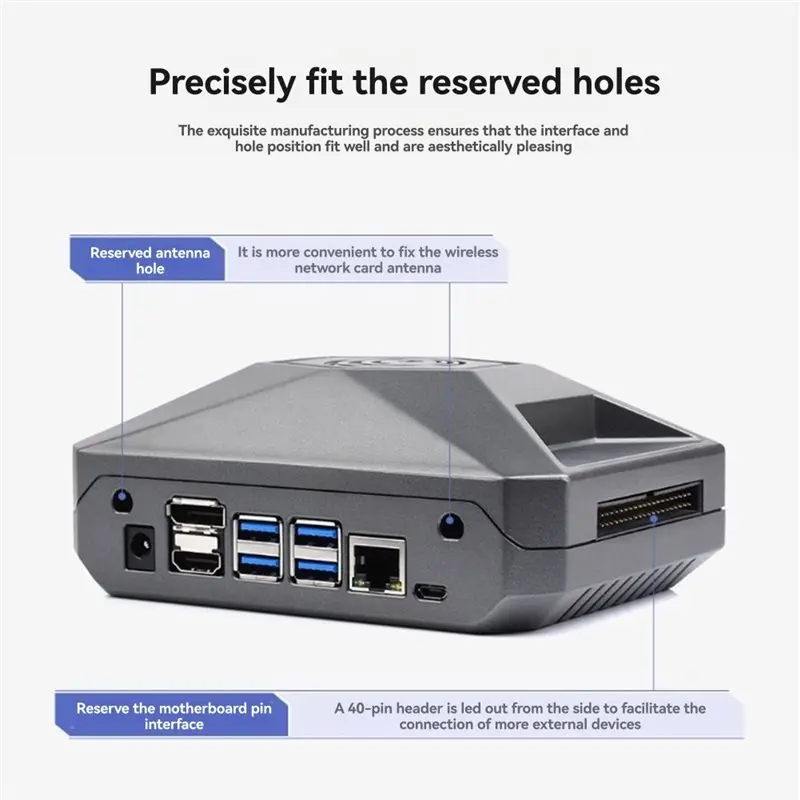 ABZW For Jetson Nano Developer Kit Aluminum Alloy Metal Radiating Case With Gpio Conversion Board Case