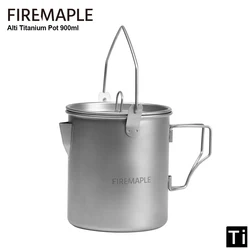 Fire-Maple Alti Ultralight Titanium Pot Camping Cup Outdoor Portable with Scale Foldable Drinkware for Hiking Camp 900ML 188g