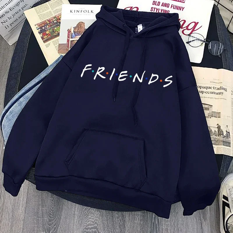 Friends Tv Show Harajuku Funny Cartoon Friends Hoodies Women Ullzang Graphic Friends 90s Sweatshirt Vintage Anime Hoody Female