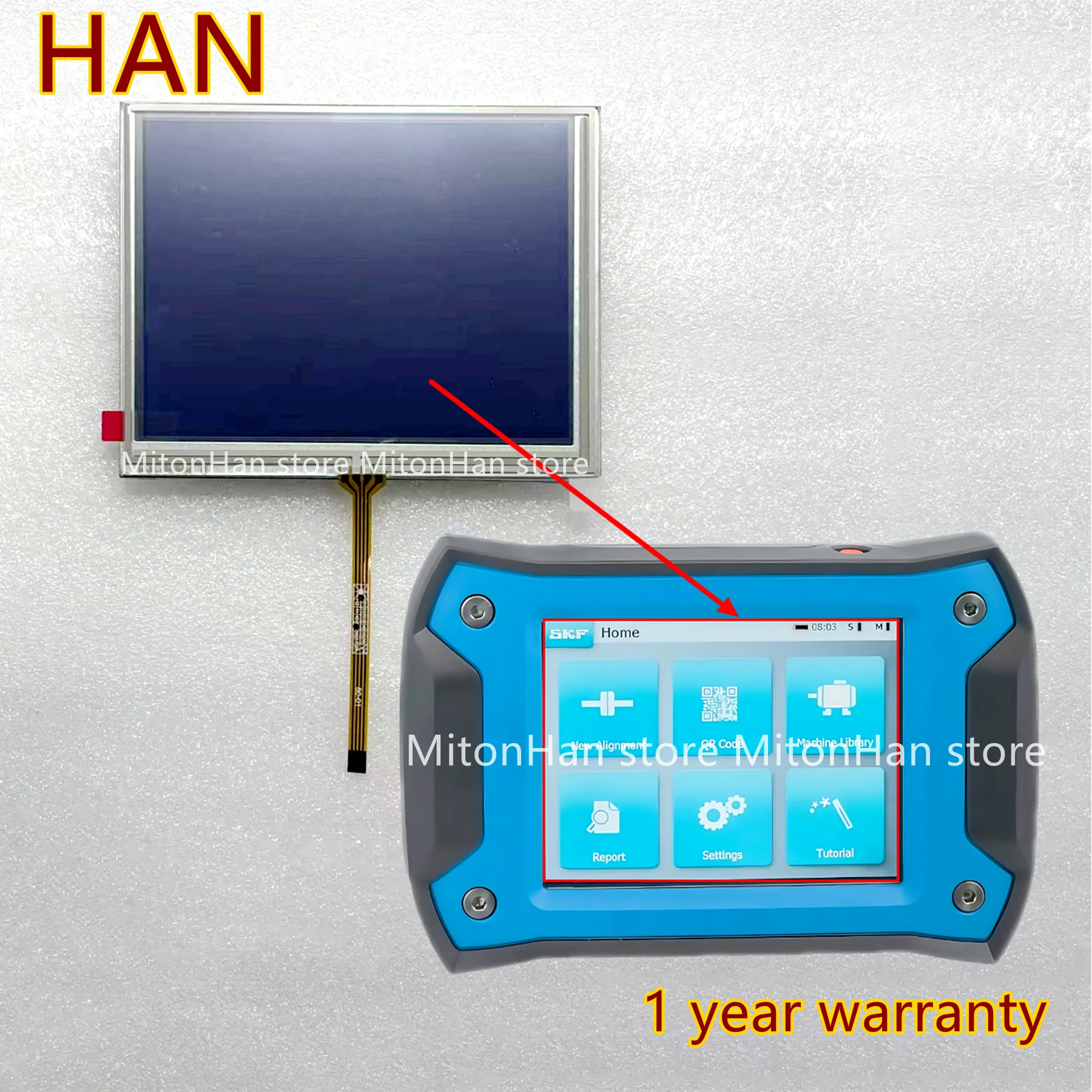 New For  Shaft Alignment Tool SKF TKSA 41 Touch Panel Screen Glass Digitizer Lcd Display Screen (100% Test Before Shipment)