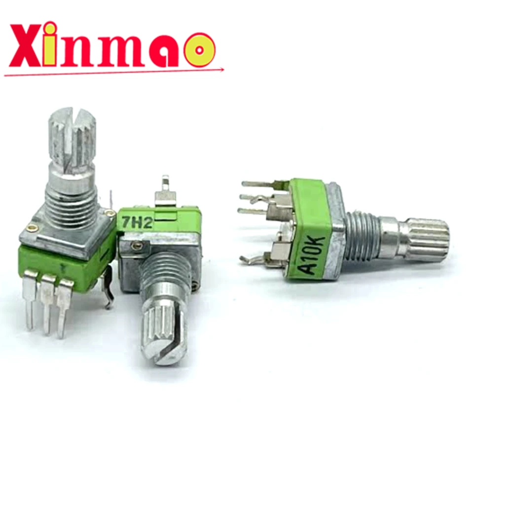 ALPHA Taiwan Aihua RK091F Precision Single Potentiometer Amplifier Volume Adjustment A10K Axis Length 15mm
