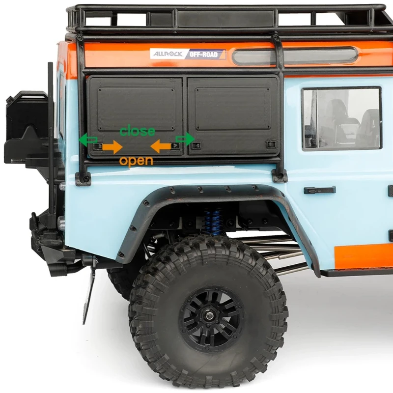 RC Car side window extension side box Meijiaxin Defender simulation modification accessories for 1/8 RC H8H tool box
