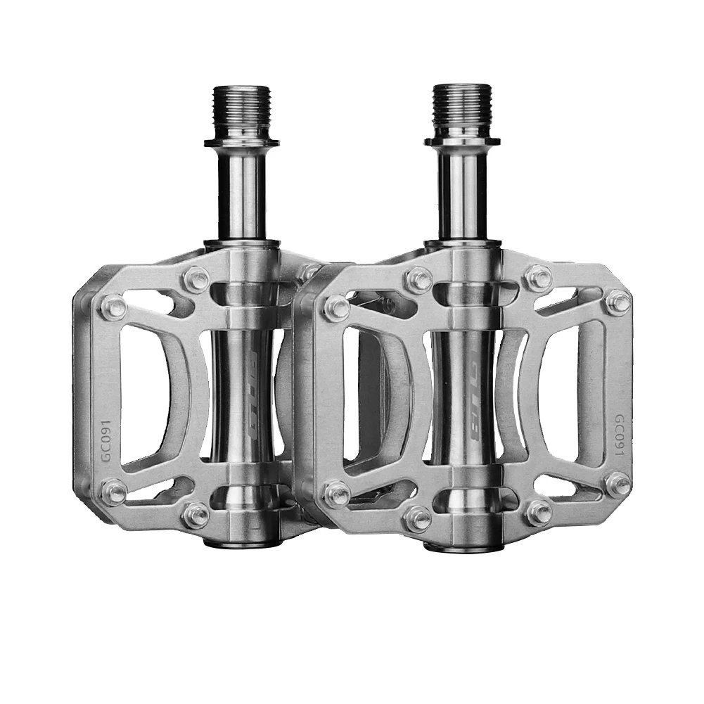 GUB GC-091 Full Titanium Bicycle Pedal Anti-slip Ultralight MTB Bike 3 Sealed Bearing Titanium Pedals Bike Accessories