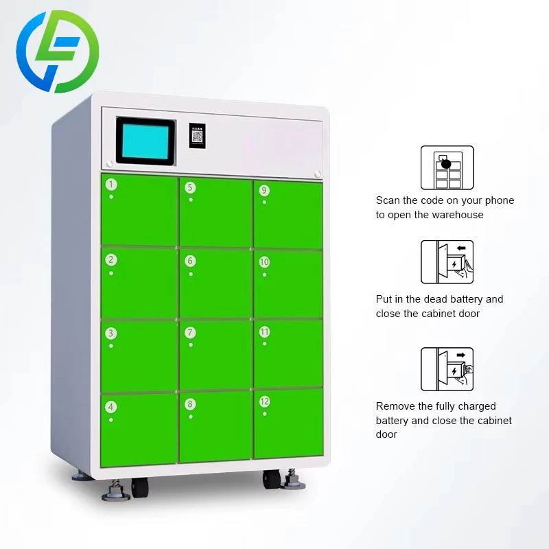 Customize Outdoor Charging Cabinet Battery Exchange Module Motorcycle Electric Bicycle Solar Energy Storage Charging Station