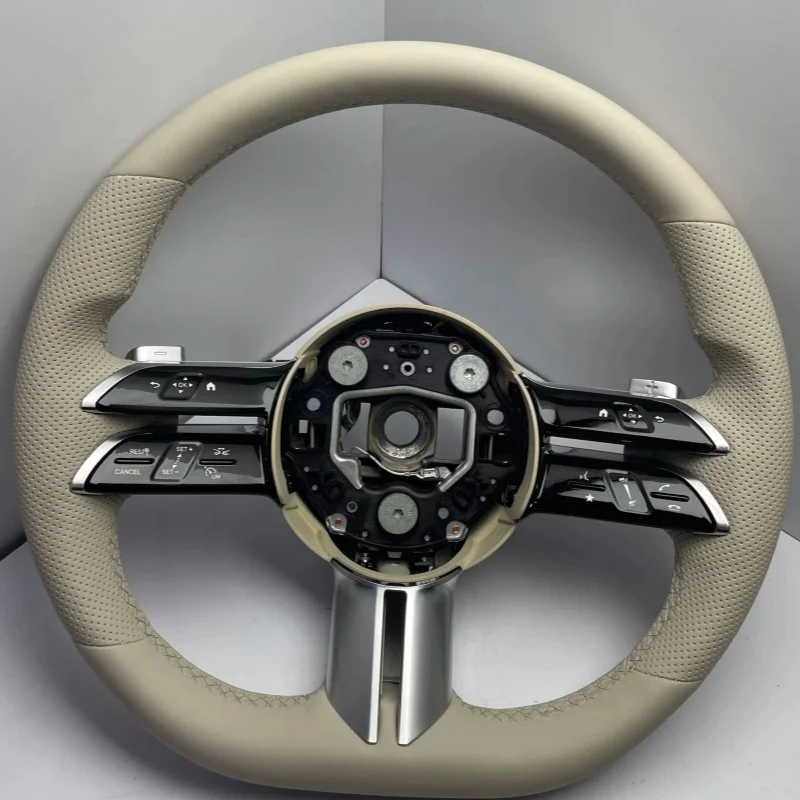 For Mercedes Benz A-class E-Class ML GL G-Class S-Class Car Steering Wheel Carbon Fiber Custom Made Leather Accessories - view 5