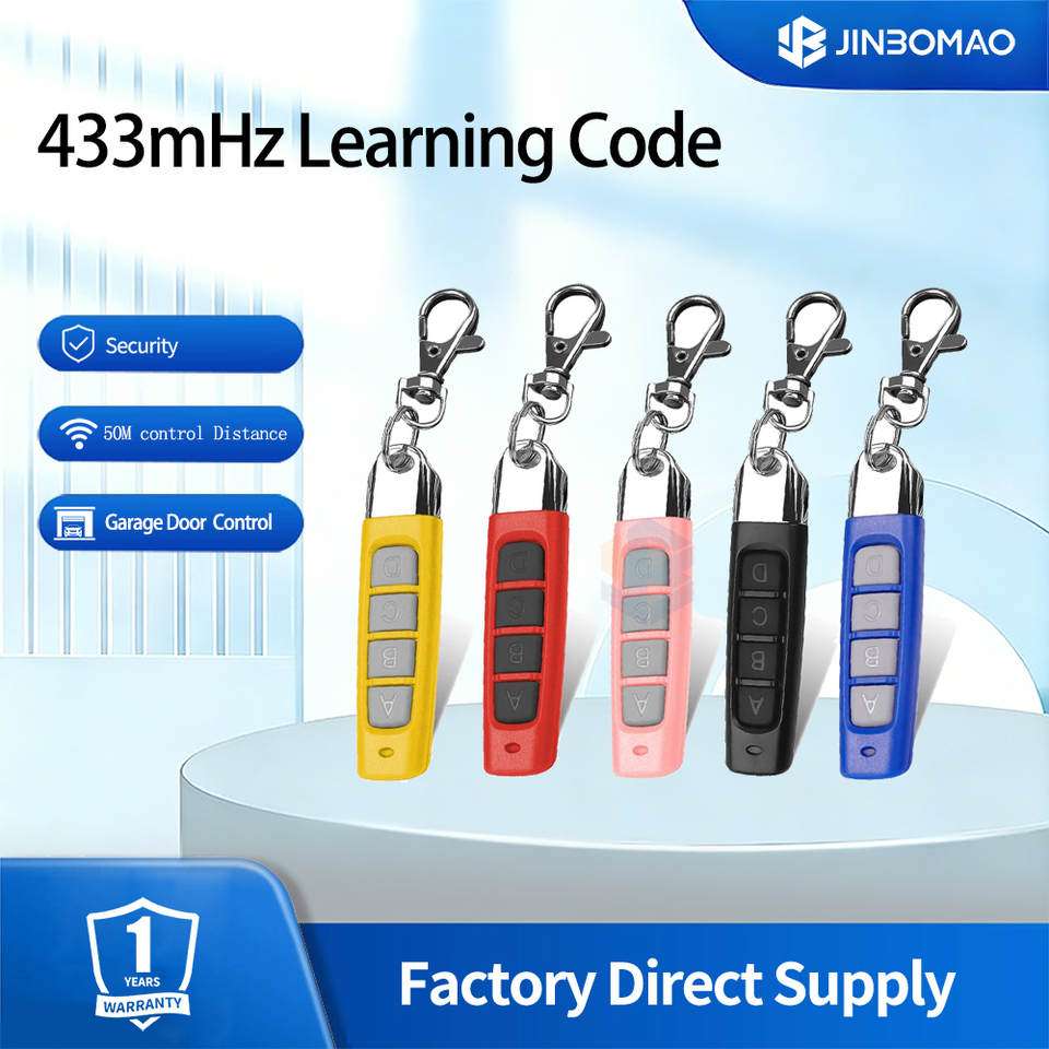  433MHz Universal Remote Control Door 4-key Copy Code Garage Cloning Electric Gate Remote Controller Duplicator Fob