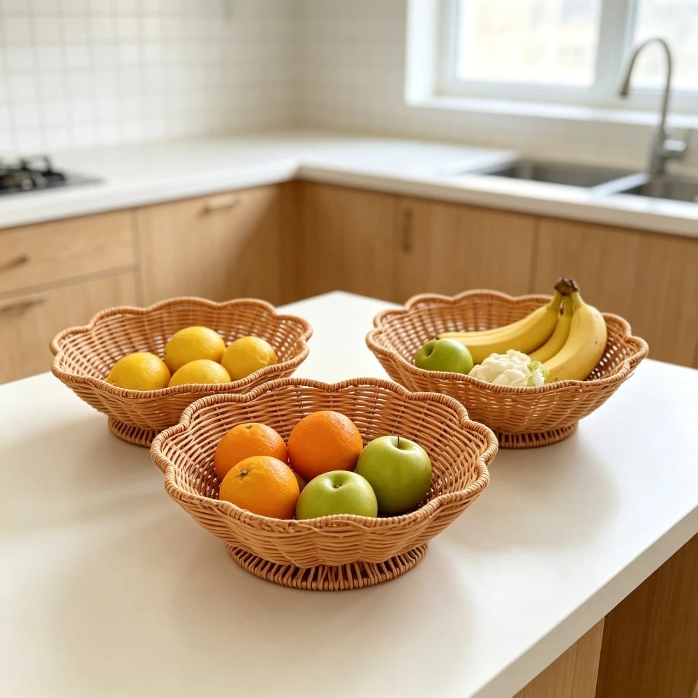 Handwoven Fruit Basket for Kit - Compost Bin Countertop recension och pris