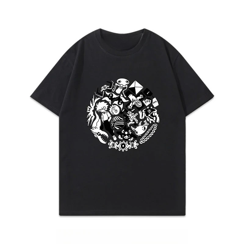 Camiseta japonesa de EVA de nuevo siglo para hombre, colección periférica de manga corta, guerrero Evangelio, Lilith Water Angel, camiseta de calle de verano