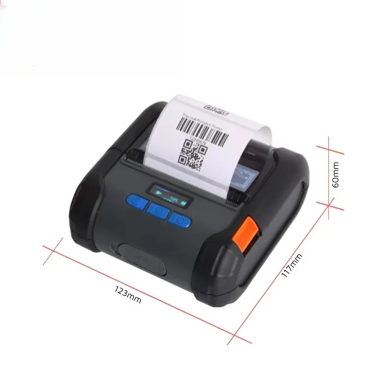Mini Thermal Label Printer Wireless Handheld Portable 80mm Barcode Sticker Wifi Printer