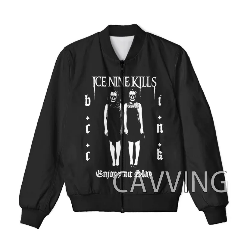 CAVVING 3D Printed  Ice Nine Kills Band  Zipper Bomber Jackets Men Overcoat Mens Coat Zip Up Jackets for Women/Men