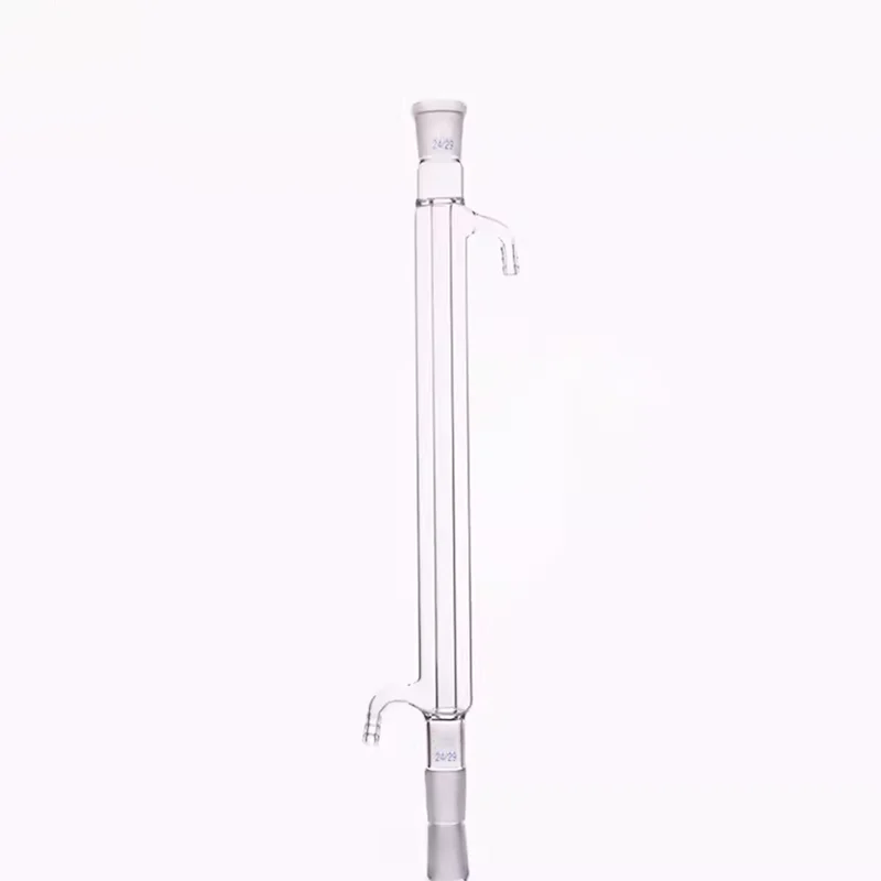 1PCS High borosilicate thickened glass straight condenser tube 100 200 300 400 500 600mm standard mouth distillation condenser