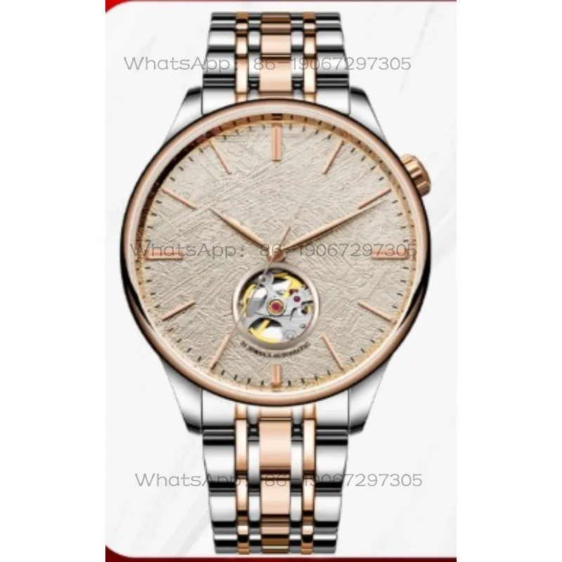 Men's automatic mechanical watch new large dial simple hollow 928 waterproof watch
