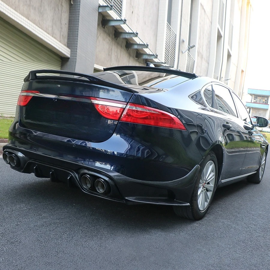 Lèvre arrière en Fiber de carbone pour accessoires de Modification extérieure Jaguar