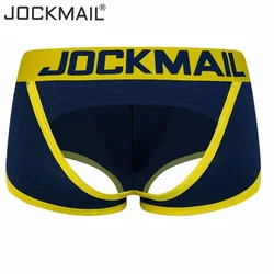 Roupa íntima masculina sem encosto Jock Strap, calção gay de cordas G, jockstraps sexy, marca de moda