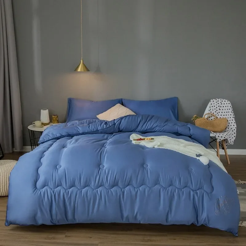 

2024 new solid color odorless wool quilt core winter thickened warm winter quilt four seasons wool quilt
