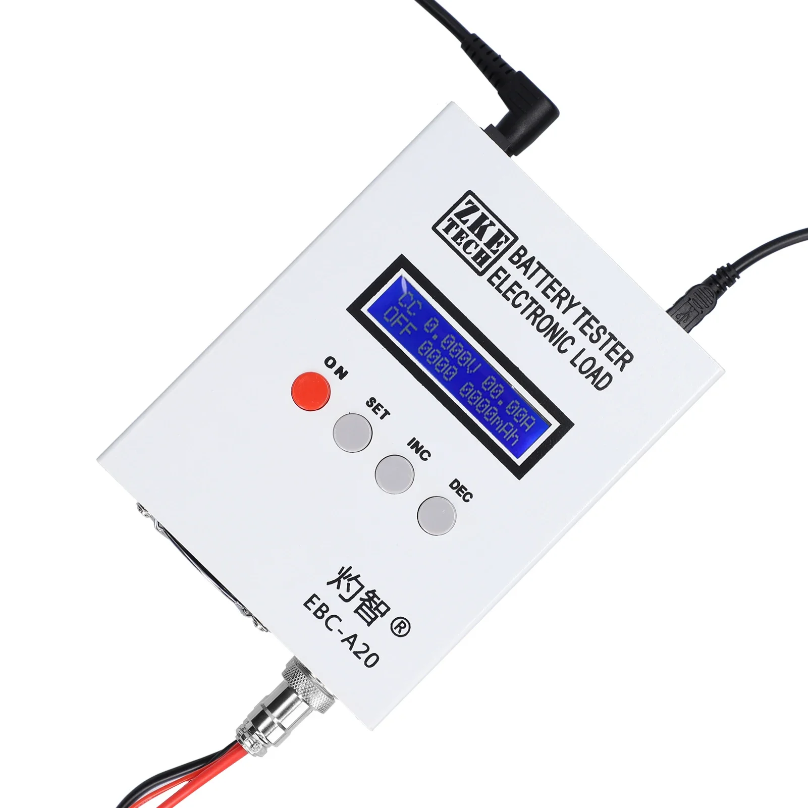 for  Battery Tester 30V 20A 85W Lithium Leadacid Battery Capacity Tester 5A Recharge 20A Discharge PC Online Control