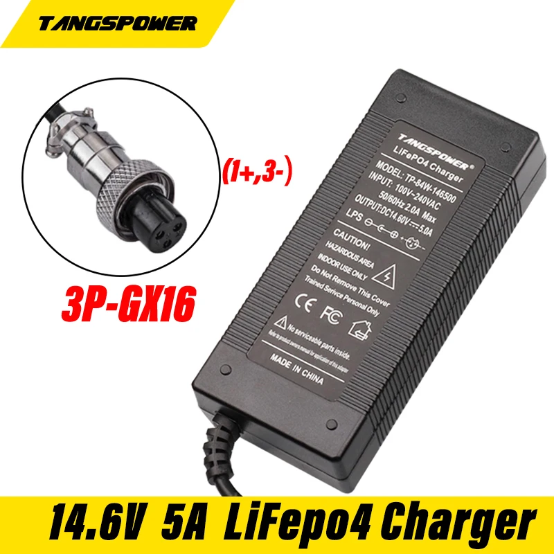 14.6V 5A LiFePO4 Charger For car charger 4S 12V  Charger For 4Series 14.4V LiFePO4  LiFePO4 lithium iron phosphate battery charg