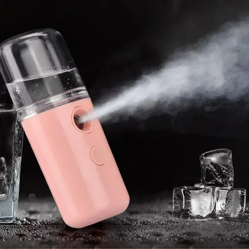 Mini humidificador portátil de vapor Facial, dispositivo de belleza, Spray hidratante, aparato de pulverización en frío, recargable, Nano Spray