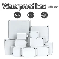 IP67 Waterproof Enclosure Plastic Box Electronic Project Outdoor Instrument Electrical Project Box Junction Housing with ears