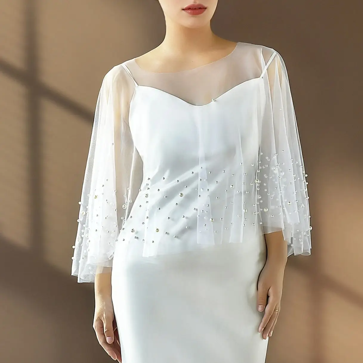 

TOPQUEEN Vg27a вечерние накидка женское свадебное болеро свадебное платье накидка свадебная накидка болеро шаль свадебная куртка «сделай сам» настраиваемая