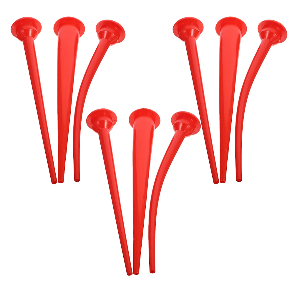 

9 PCS Glass Rubber Nozzle Set Caulk Tool Kit Gun Head Spreader Removal Plastic Tube Caps Applicator Extension