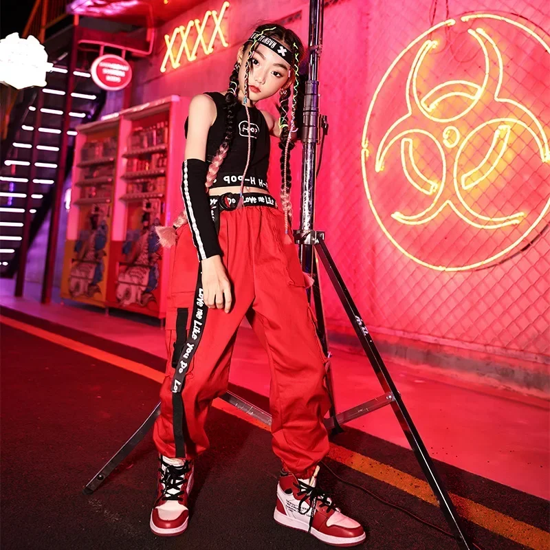 New Street Dance Suit Girls Hip Hop Jazz Dance Clothes Children's Runway Fashion Clothes Fashion Model Dance Costume
